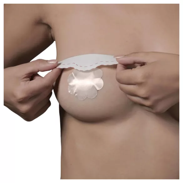 Bye Bra D-F - Invisible Breast Lift Tape - Pink (6 pcs)