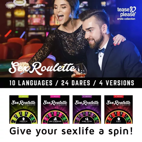Kama Sutra Sex Roulette - Multi-Language Adult Board Game (10 Languages)