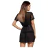 Obsessive Alluria - Lace Robe & Thong Set (Black)