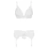 Obsessive 810-SEG-2 - Lace Lingerie Set (White)