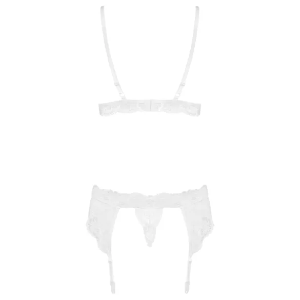 Obsessive 810-SEG-2 - Lace Lingerie Set (White)