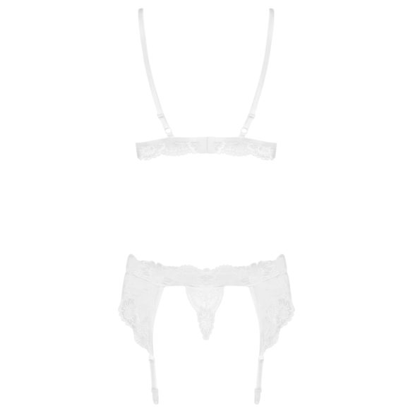 Obsessive 810-SEG-2 - Lace Lingerie Set (White) - L/XL