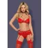 Obsessive Heartina - Red Lingerie Set - L/XL