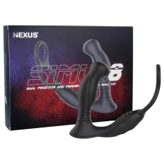 Nexus Simul8 - vibrating penis ring with anal dildo (black)