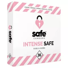 SAFE Intense - Ribbed & Dotted Condoms (36 Pack)