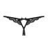Obsessive 831-THC-1 - Black Lace Thong with Bow Detailing - L/XL