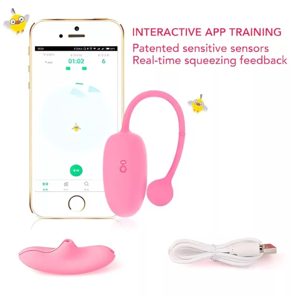 Magic Motion Kegel Coach - vibrating love ball (pink)