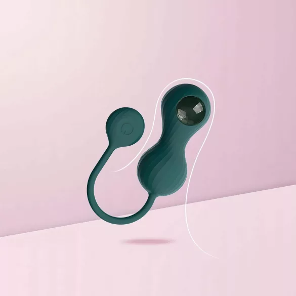 Magic Motion Crystal Duo - Smart Pleasure Balls Set (Green)