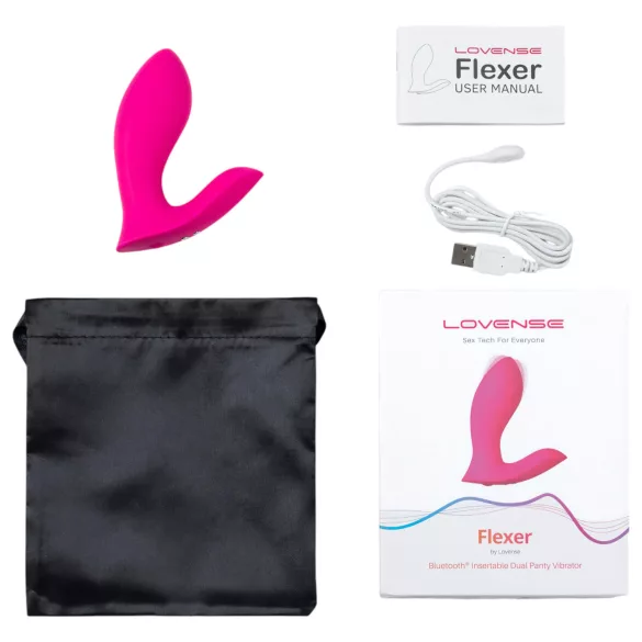 LOVENSE Flexer Panty - rechargeable 2‑in‑1 vibrator (pink)