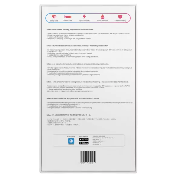 LOVENSE Solace - Smart Black Thrusting Masturbator