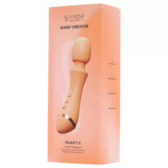 Vush Majesty 2 - rechargeable, waterproof massage vibrator (orange)