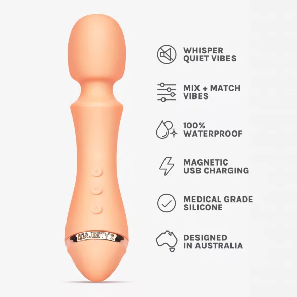 Vush Majesty 2 - rechargeable, waterproof massage vibrator (orange)