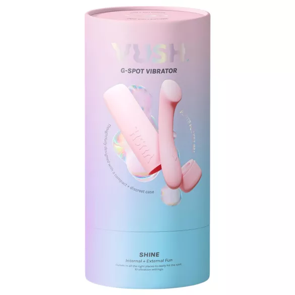 Vush Pop Shine - Rechargeable, Waterproof G-Spot Vibrator (Pink)