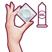 Extra large condom