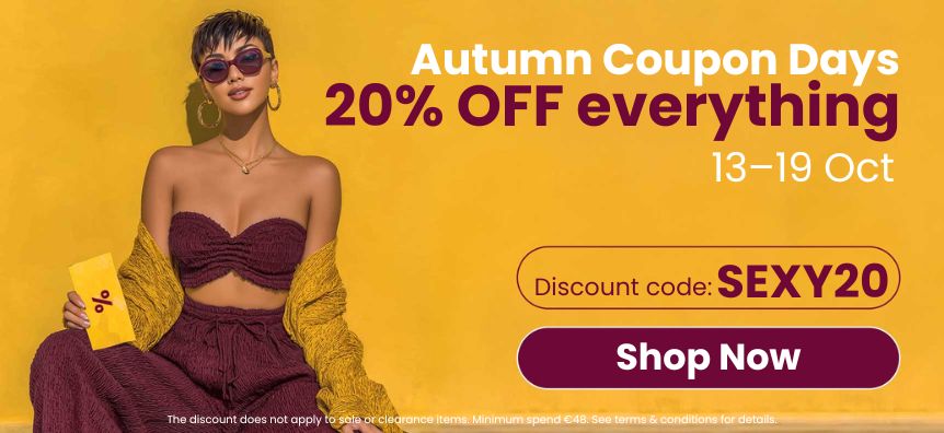 Get 20 % OFF everything Oct 13–19 only at lovesexshop.ie sex shop!